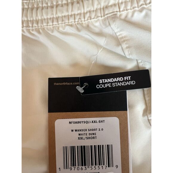 The North Face Women’s Wander Shorts 2.0 White Dune NWT Size XXL - Picture 3 of 4